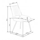 Стул HALMAR K404 темно-зеленый/черный